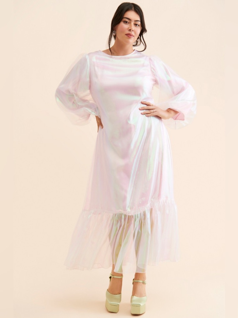Pinnacle by Shruti Sancheti Metallic Organza Maxi Dress
